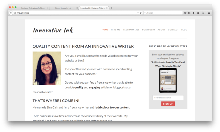 The Steps I Took to Land My First Freelance Writing Job - Elna Cain