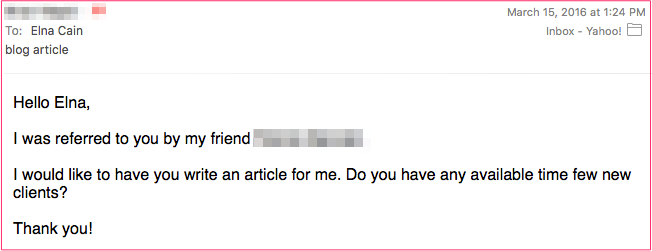 referral