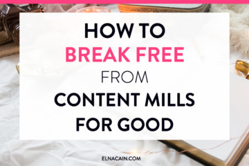 How to Break Free From Content Mills For Good