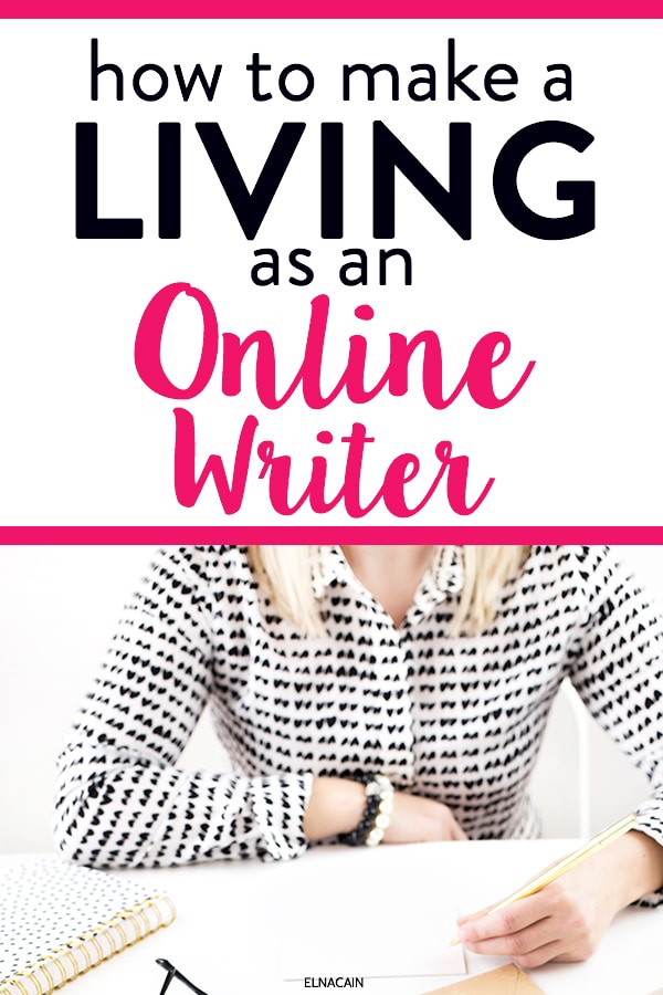 how to be a writer for a living