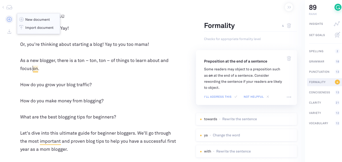 grammarly desktop version