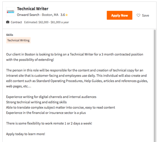 technical writer near me