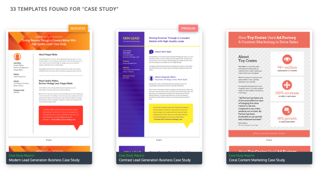 steps to make a case study