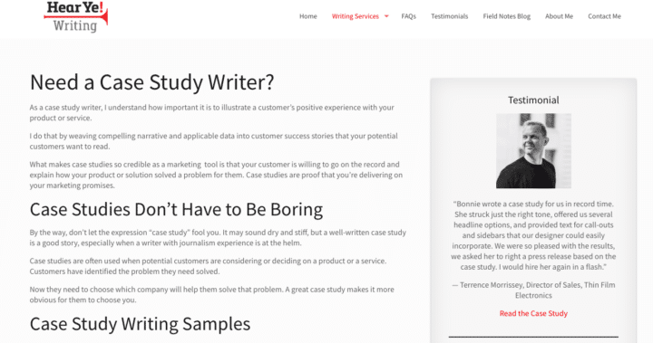 nous written case study