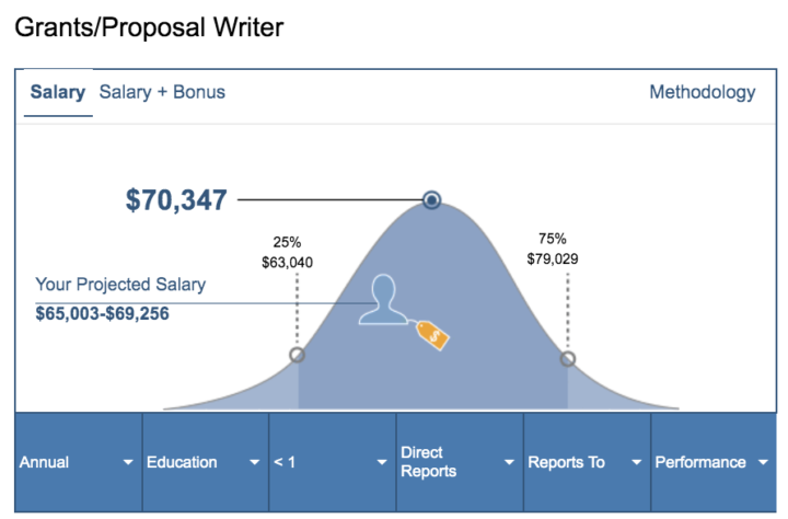 medical grant writer salary