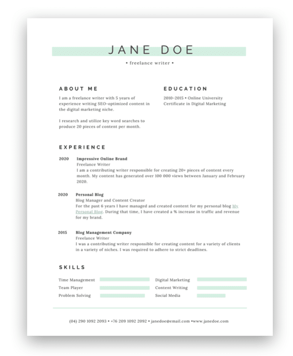 writer-resume-template-williepresley-blog