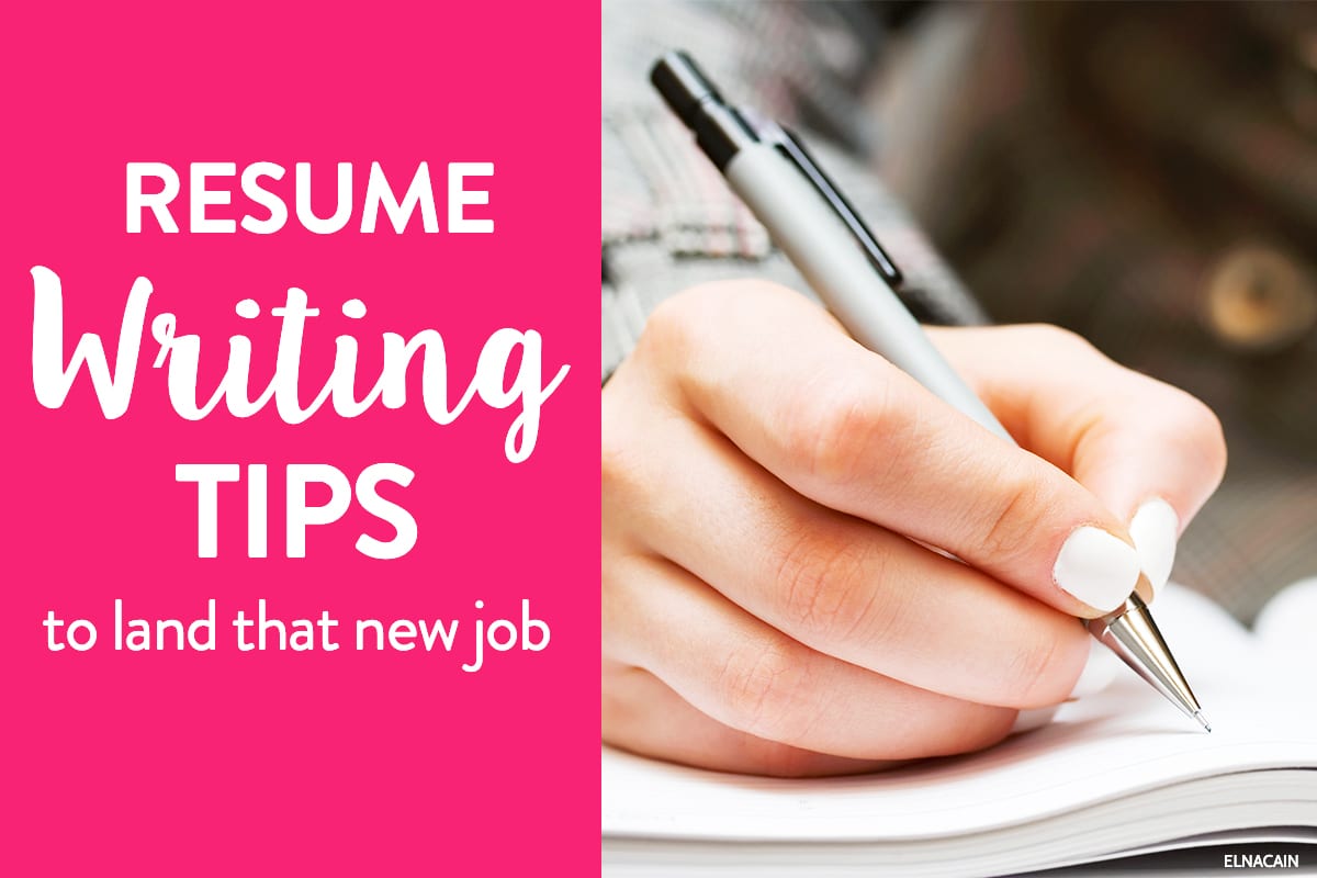 free resume writing tips