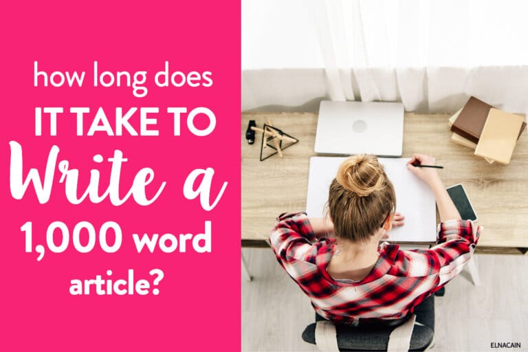 How Long Does it Take to Write a 1,000 Word Article?