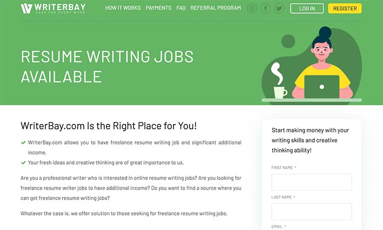resume writing jobs