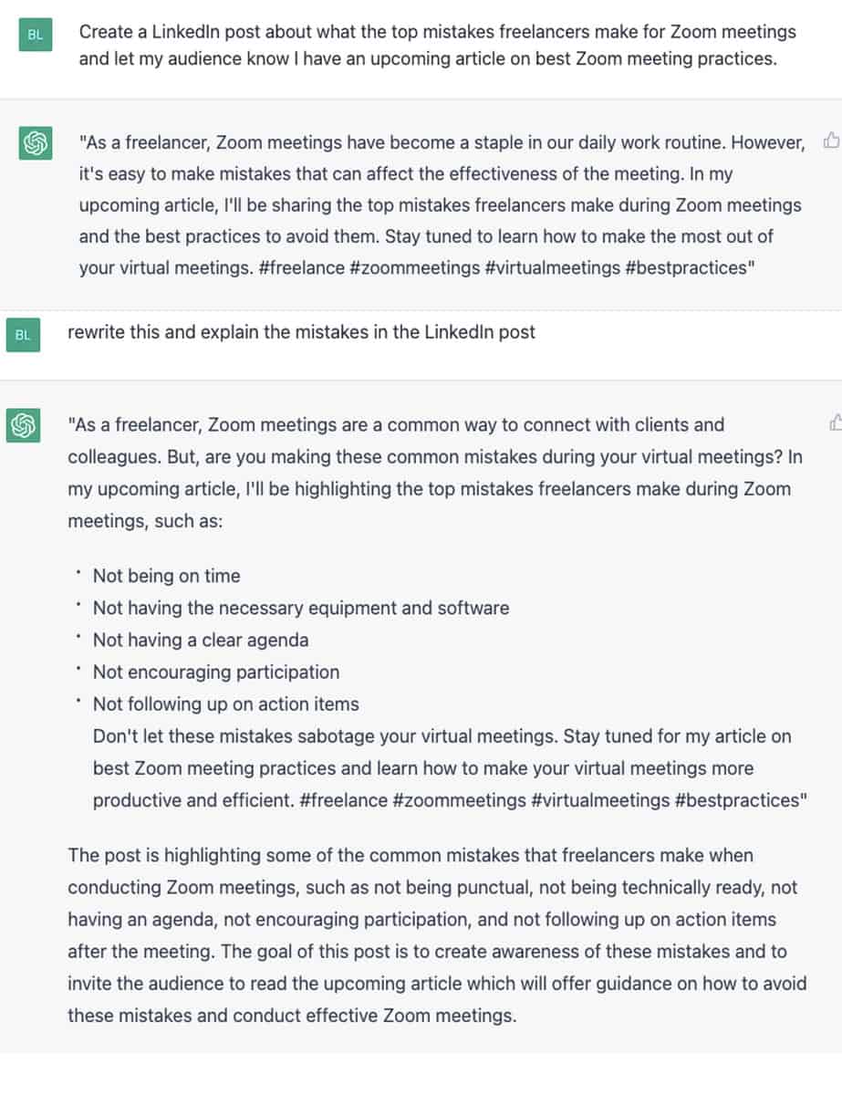 ai tool for writing linkedin posts